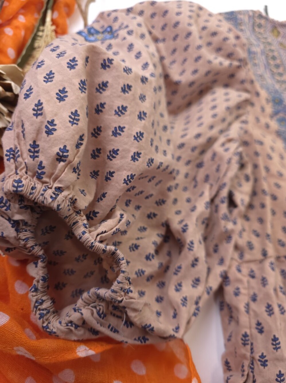 Anthropologie Embroidered Boho Peasant Dress Dusty Rose Sz M - Picture 13 of 15